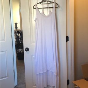 Double Layer Maxi Dress White